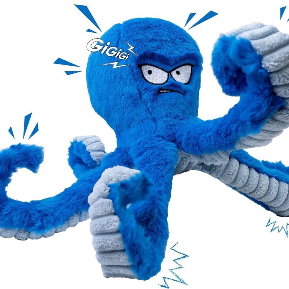 Tough Dog Toys, Stuffed Chew Large Dog Toys to Keep Them Busy, Interactive Squea